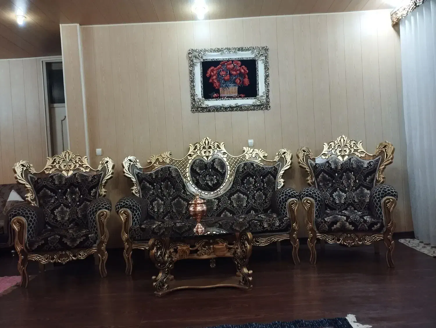 مبل سلطنتی ۷ نفره|مبلمان خانگی و میز عسلی|سنندج, |دیوار