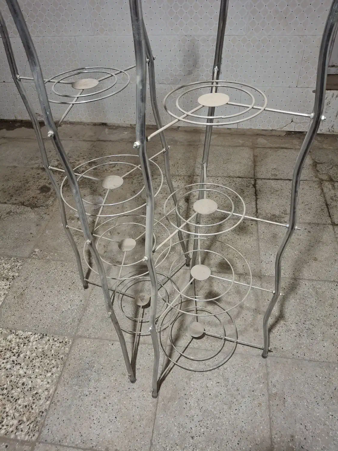 پایه قابلمه 2 عدد|آب‌چکان و نظم‌دهنده ظروف|نیشابور, بلوار گلها|دیوار