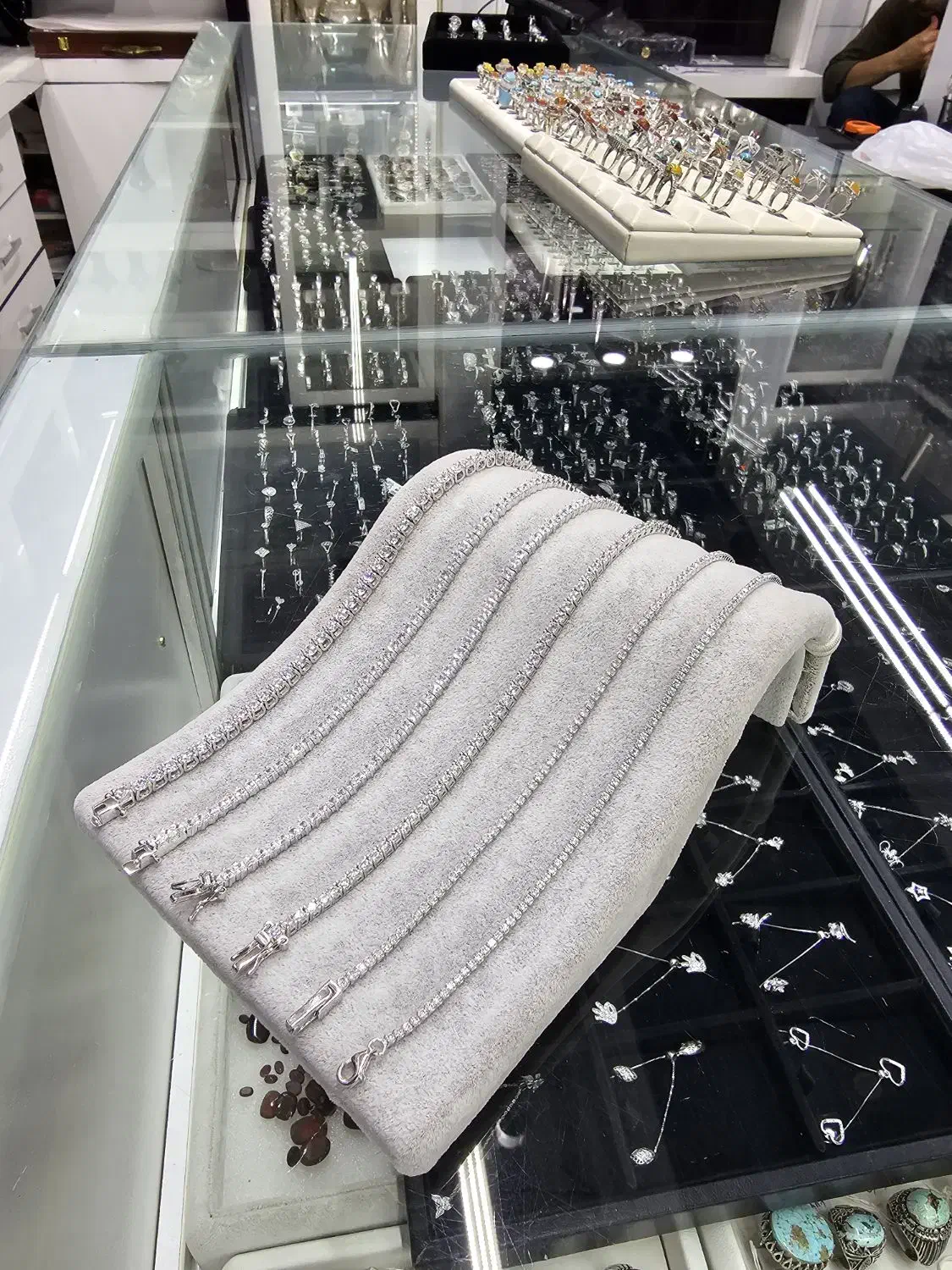 دستبند نقره تنیسی دخترانه|جواهرات|اصفهان, دشتستان|دیوار