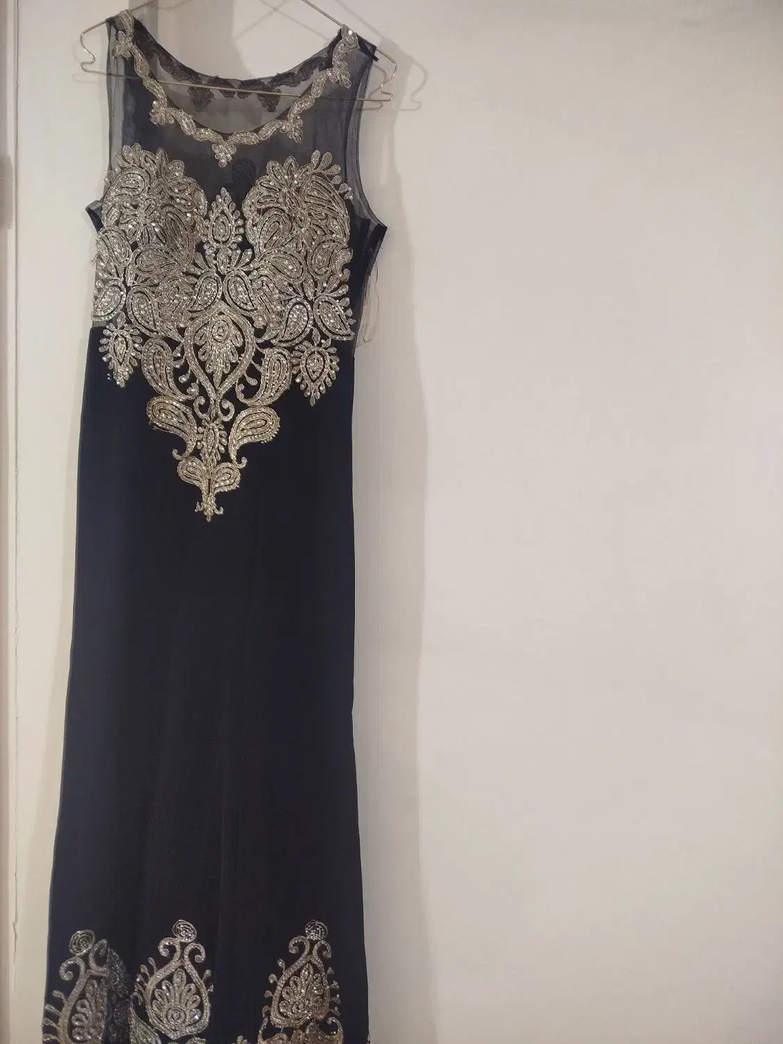 لباس مجلسی دنبال دار کارشده|لباس|ری, دیلمان|دیوار