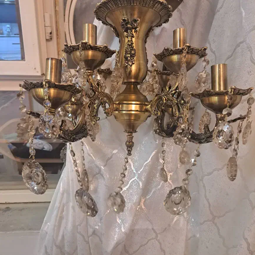 لوستر برنز اصل|لوستر و چراغ آویز|آبدانان, |دیوار