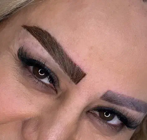 اکستنشن ابرو با مو طبیعی وکاشت مژه|خدمات آرایشگری و زیبایی|خرم‌آباد, |دیوار