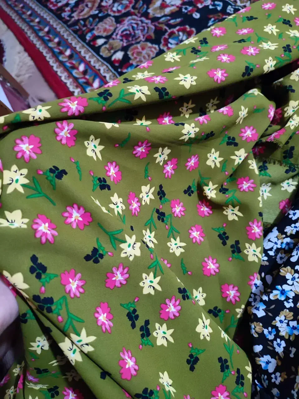 پارچه نخی وکرپ|لباس|دهدشت, |دیوار