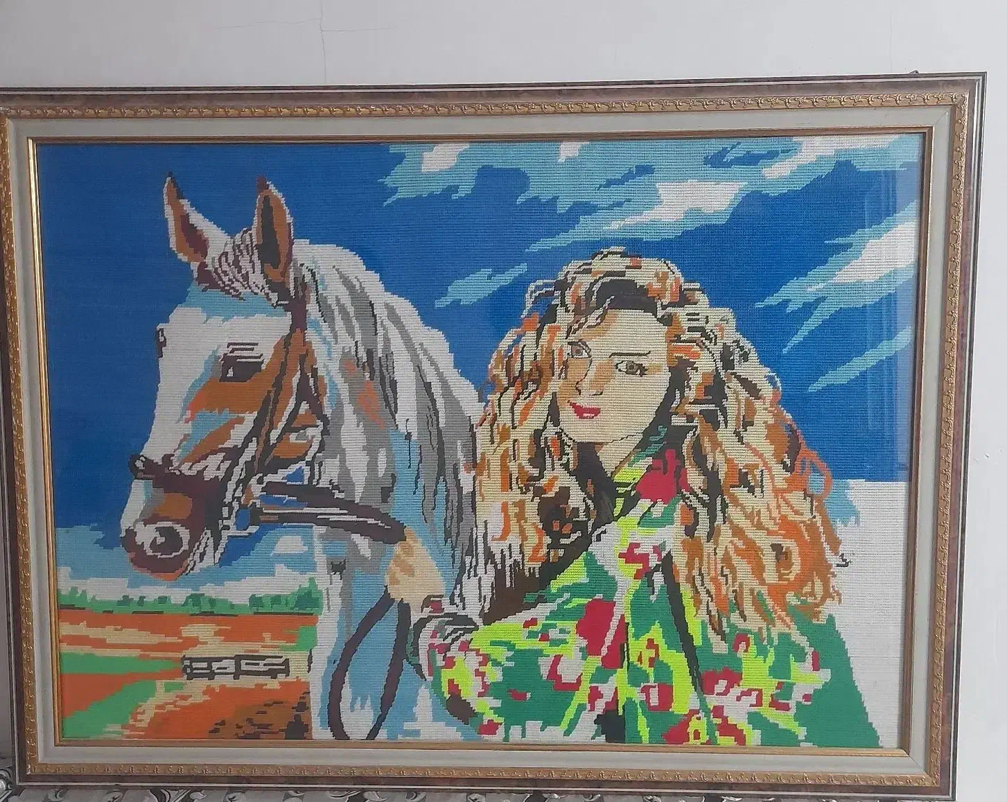 تابلو کوبلن ۱۲۰در ۱۲۰ خوش نقش بافق|تابلو، نقاشی، عکس|بافق, |دیوار