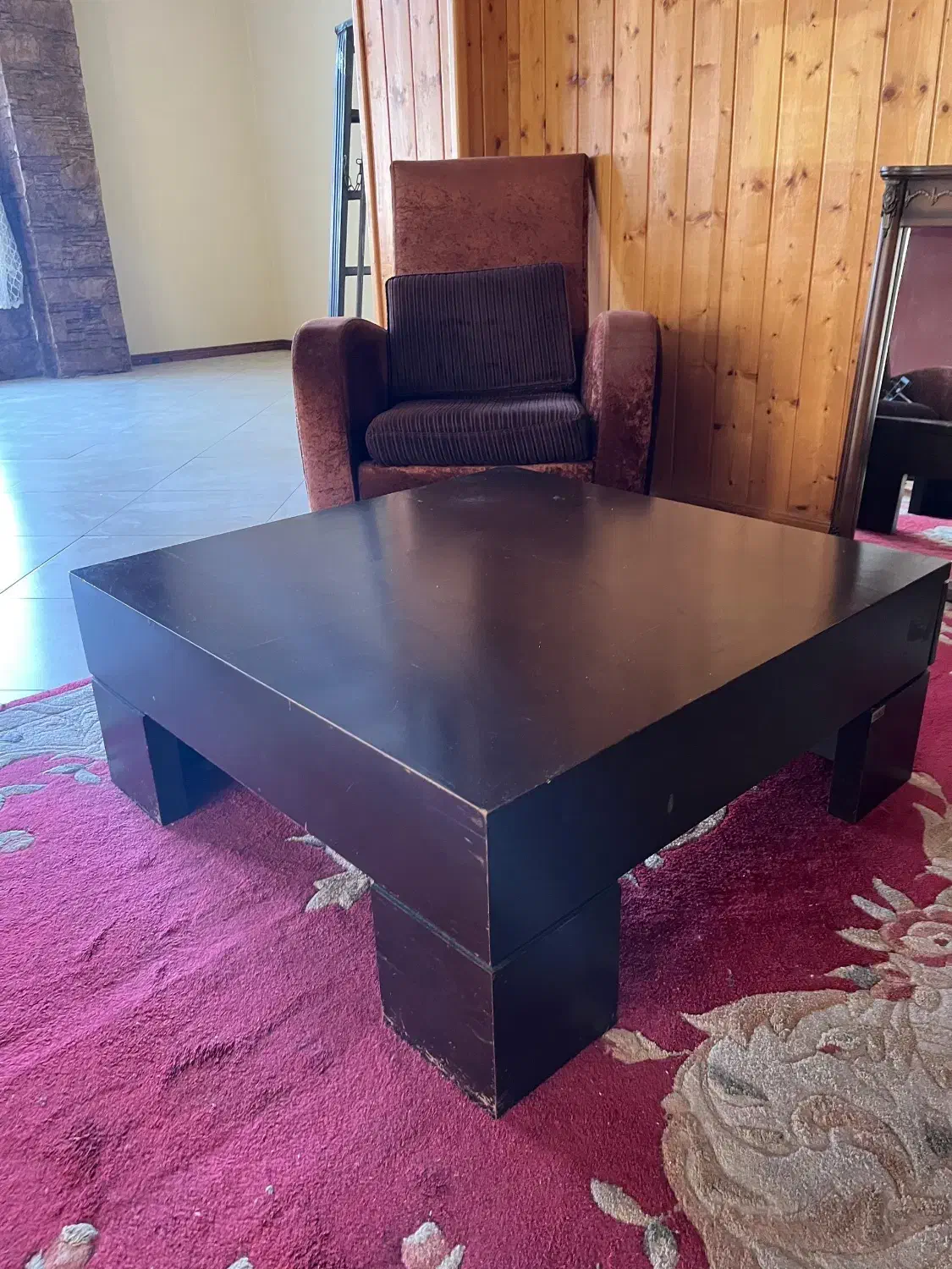 میز وسط چوبی|مبلمان خانگی و میز عسلی|عباس‌آباد, |دیوار