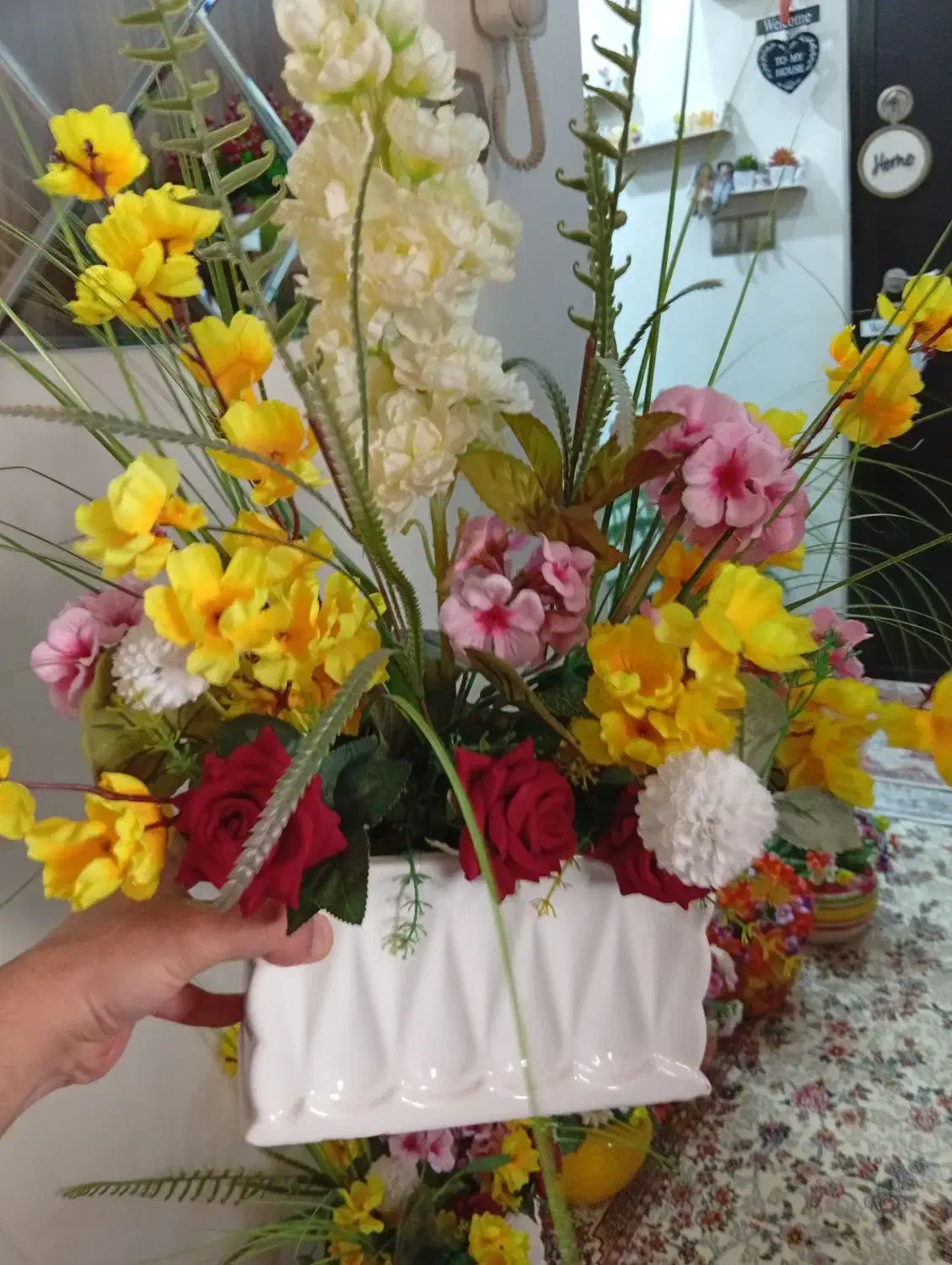 گل و گلدان|گل مصنوعی|سقز, |دیوار