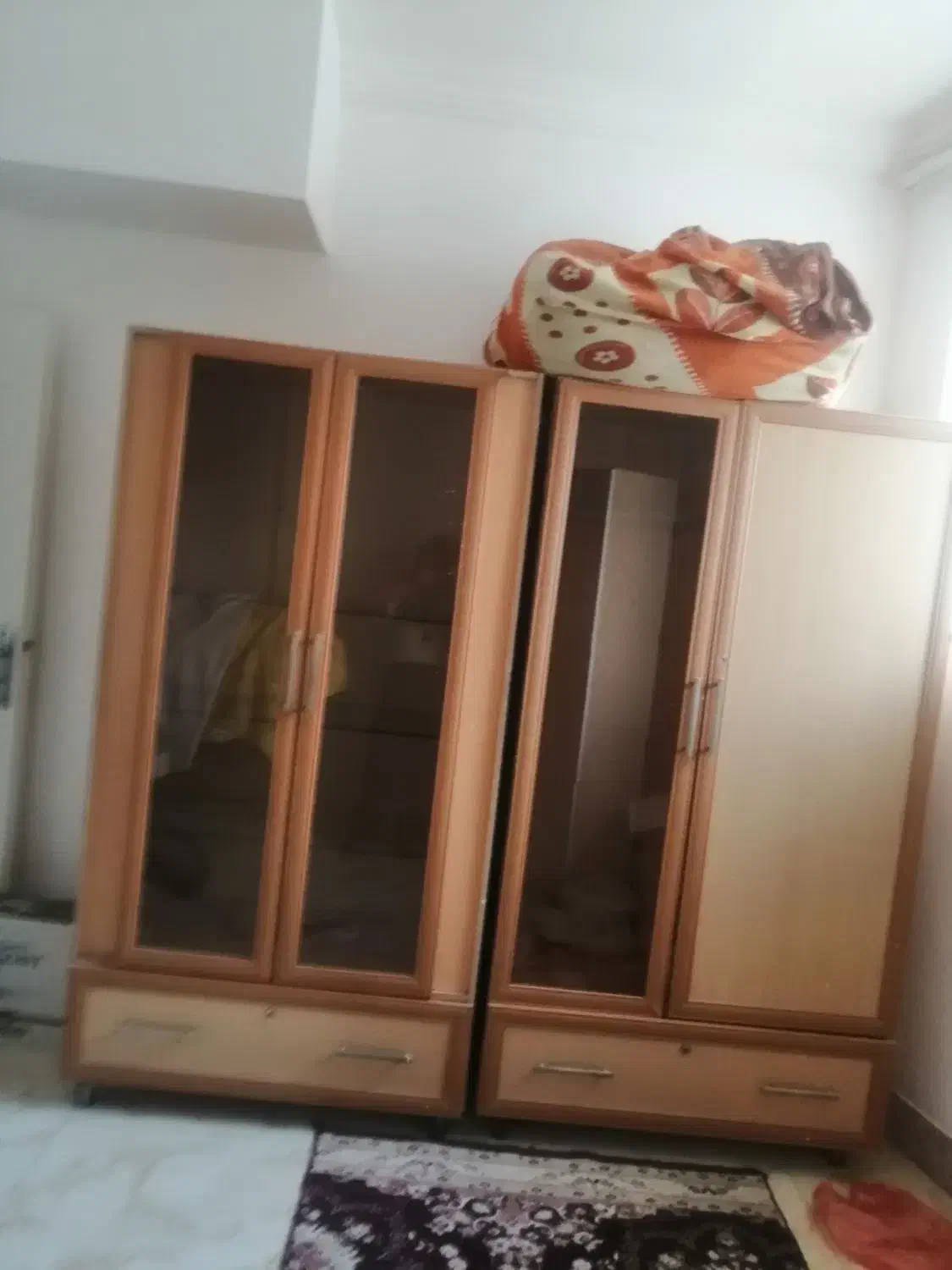 کمد لباس دو تکه|جاکفشی، کمد، دراور|مهاباد (آذربایجان غربی), |دیوار