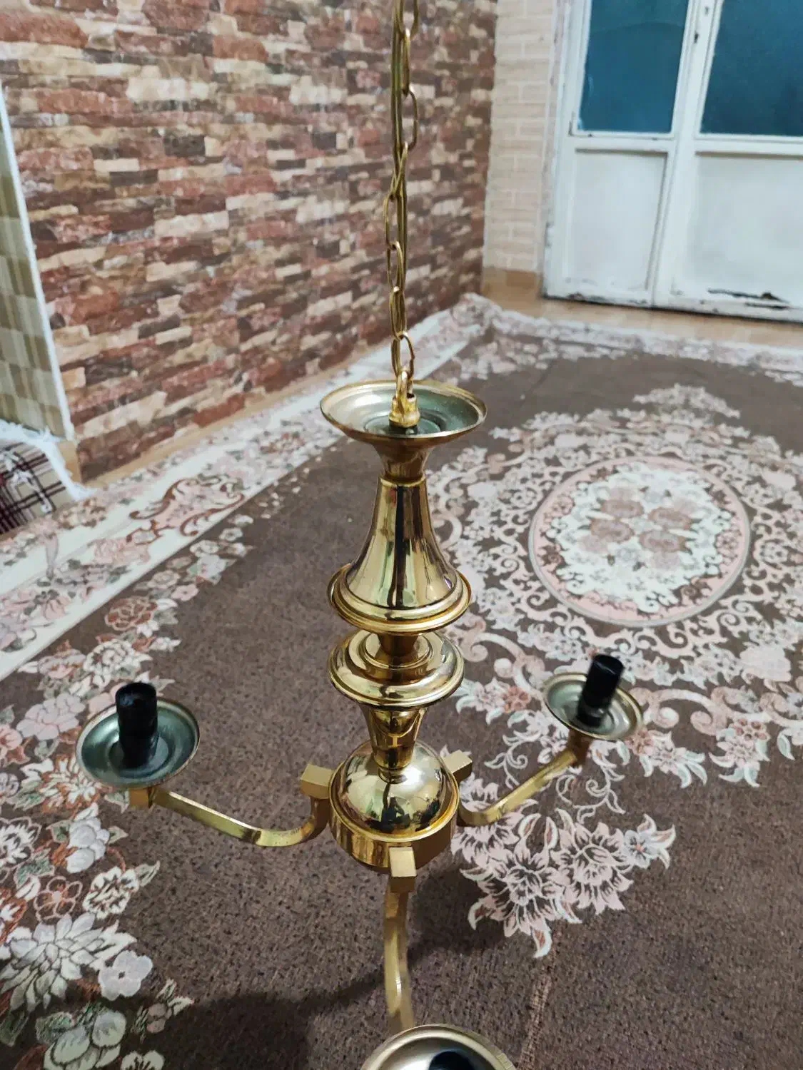 لوستر برنجی|لوستر و چراغ آویز|تهران, شمیران‌نو|دیوار