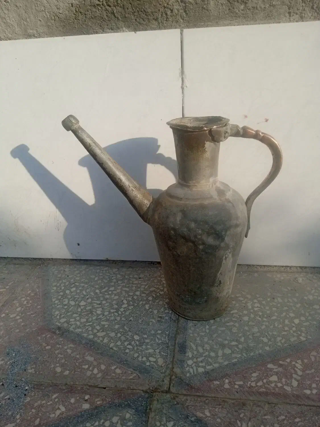 آفتابه مسی|کلکسیون اشیاء عتیقه|شیراز, شهرک مطهری|دیوار