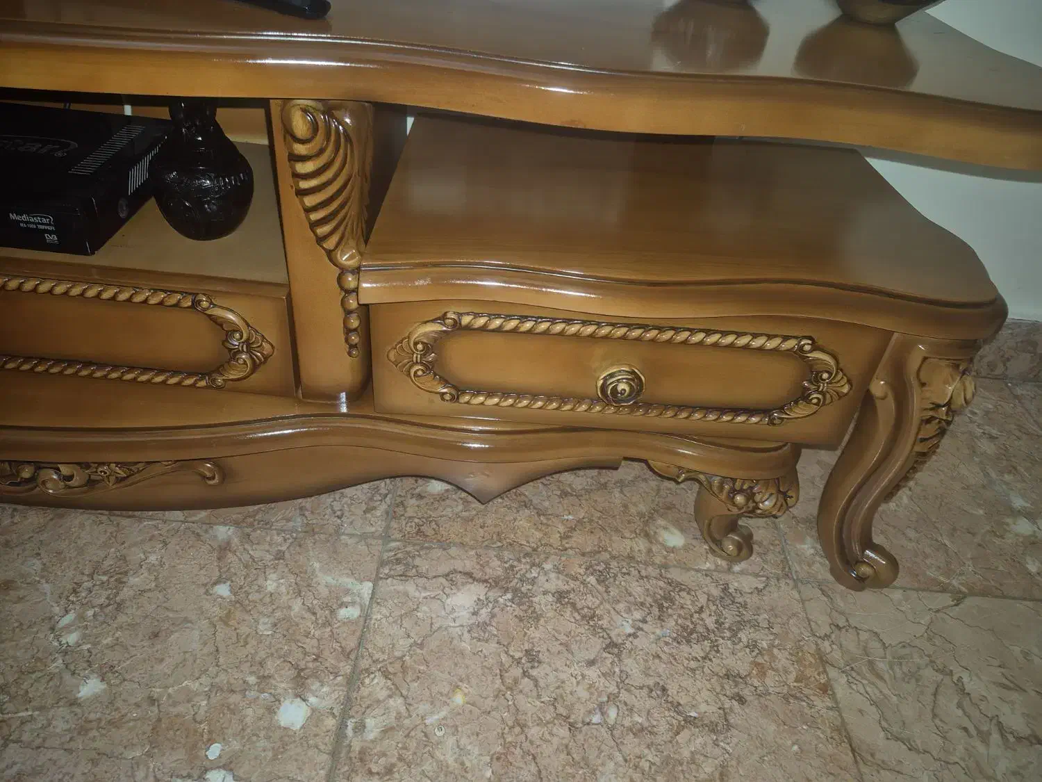 میز تلویزیون منبت سه تکه|میز تلویزیون|تهران, ستارخان|دیوار