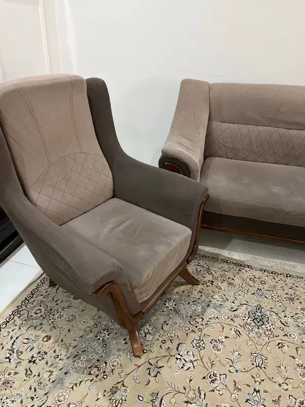 نیم ست راحتی|مبلمان خانگی و میز عسلی|مشهد, دانشجو|دیوار