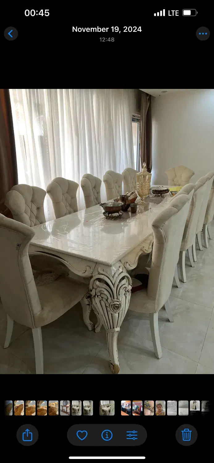 ناهار خوری ۱۲ نفره|میز و صندلی غذاخوری|دزفول, |دیوار