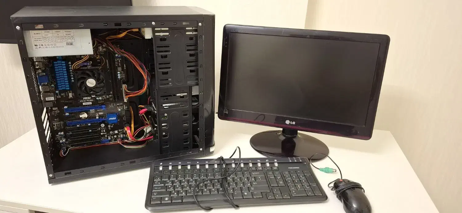 کیس و مانیتور کامل مناسب برای کارهای مدرسه|رایانه رومیزی|تهران, تهرانسر غربی|دیوار