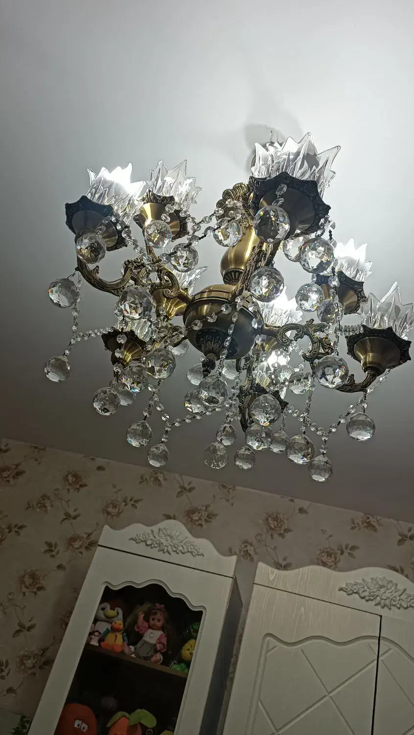 لوستر برنز|لوستر و چراغ آویز|تبریز, |دیوار