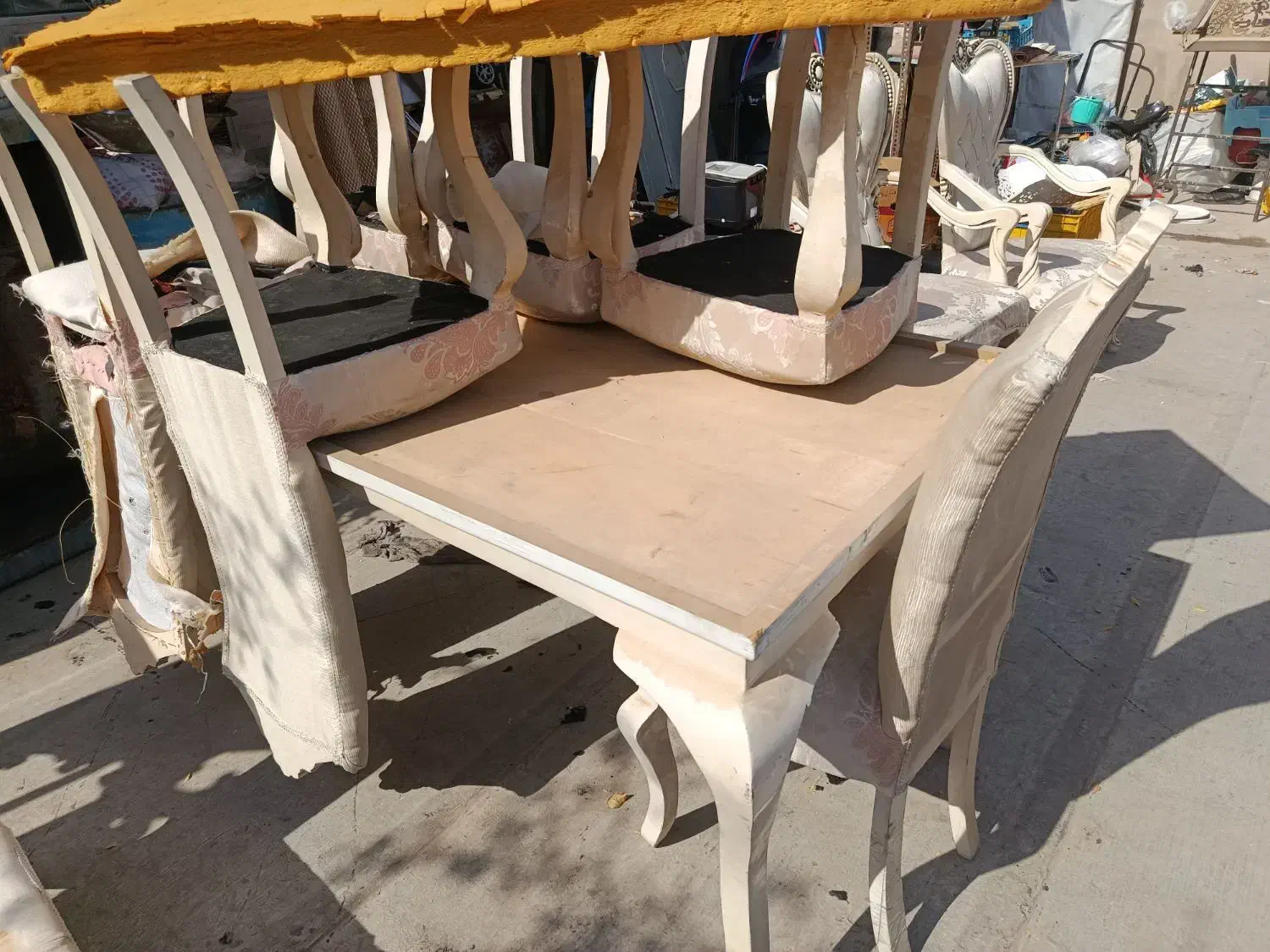 میز ۶ نفره|میز و صندلی غذاخوری|خاوران, |دیوار