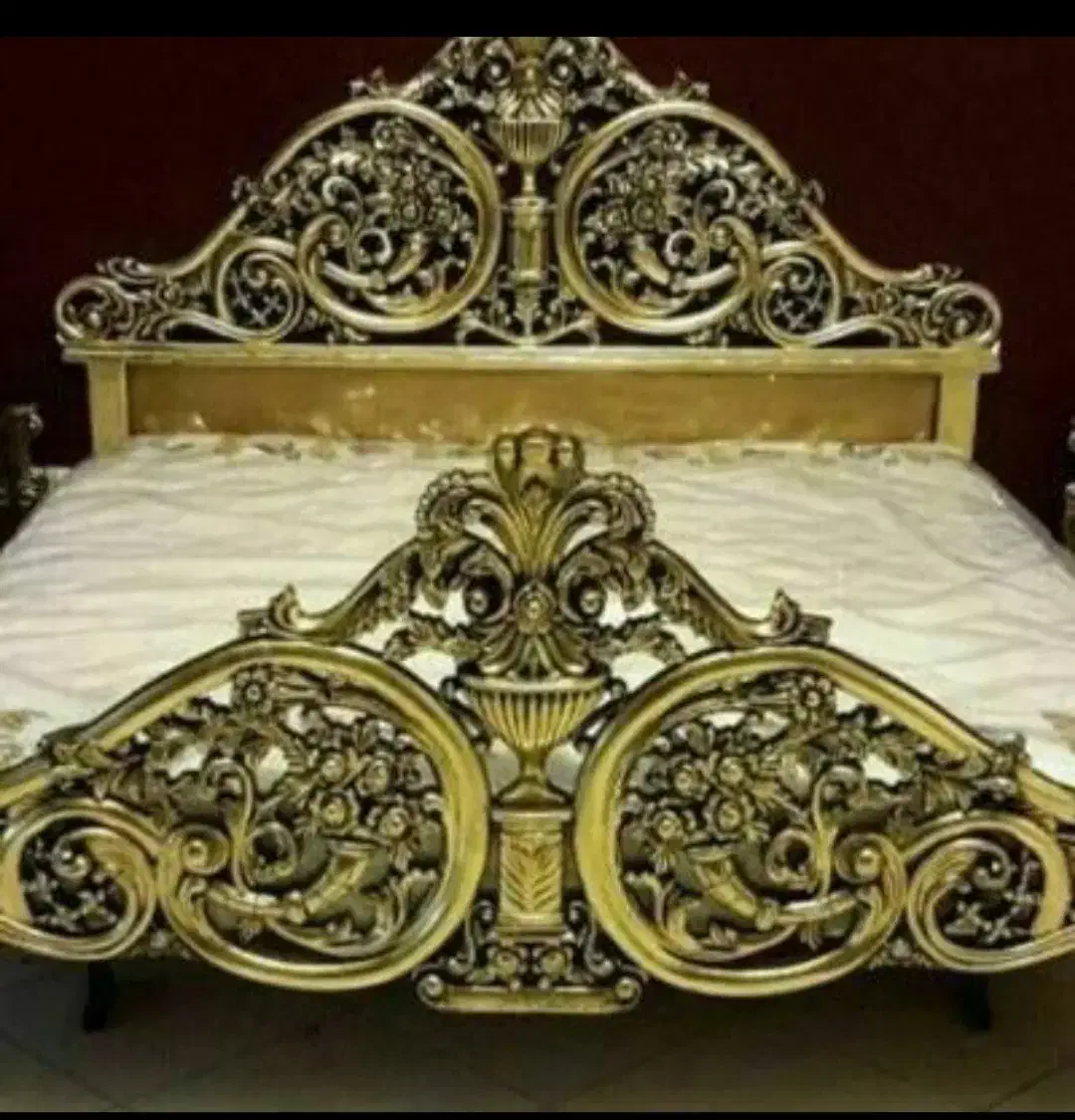 تخت سلطنتی سالم وتمیز نونو مناسب جهیزیه|تخت و سرویس خواب|تهران, باغ فیض|دیوار