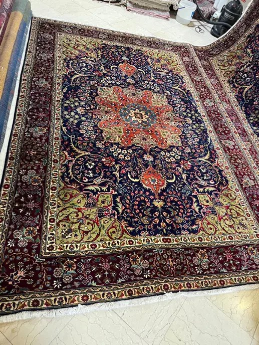 جفت ۶ متری تبریز زمینه سرمه ای|فرش|تهران, سعادت‌آباد|دیوار