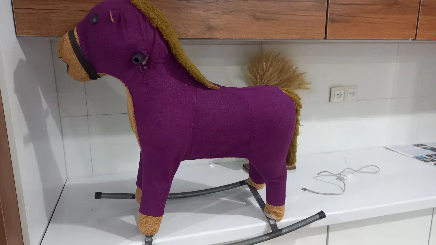 خرس عروسک اسب الاکلنگی|اسباب‌بازی بچه|آبپخش, |دیوار