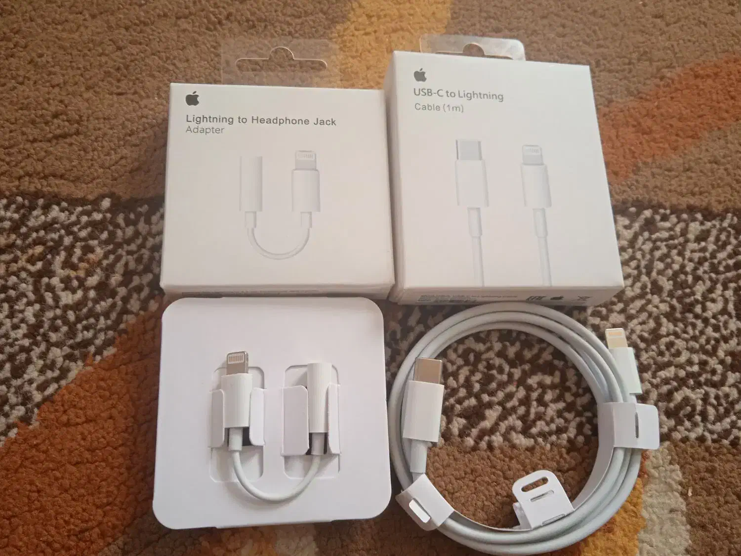 کابل شارژ اپل اصلی وکابل جک اپل اصلی|لوازم جانبی موبایل و تبلت|سراوان, |دیوار