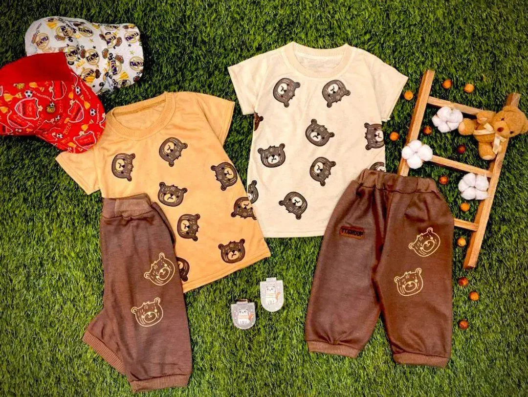 تیشرت شلوار خرسی ۲۵۰بوده شده ۱۵۰|کفش و لباس بچه|مشهد, ابوذر|دیوار