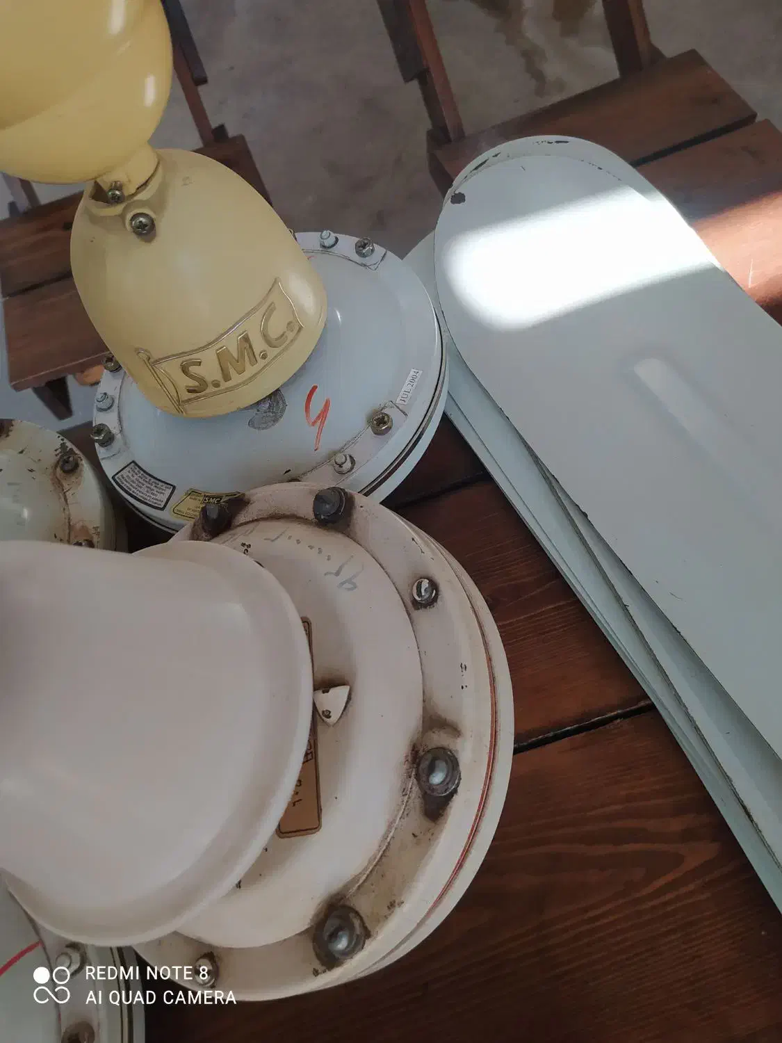 پنکه سقفی 4عدد|پنکه و تصفیهکنندهٔ هوا|شوشتر, |دیوار