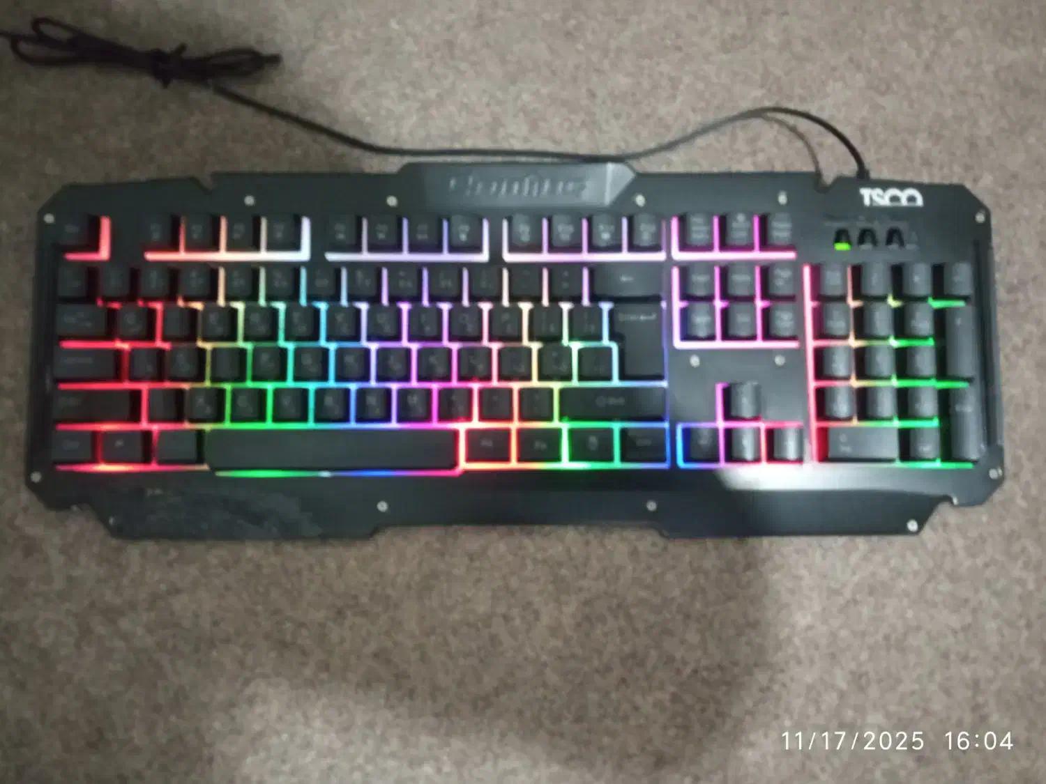 کیبورد TSCO گیمینگ RGB|قطعات و لوازم جانبی رایانه|بیرجند, |دیوار