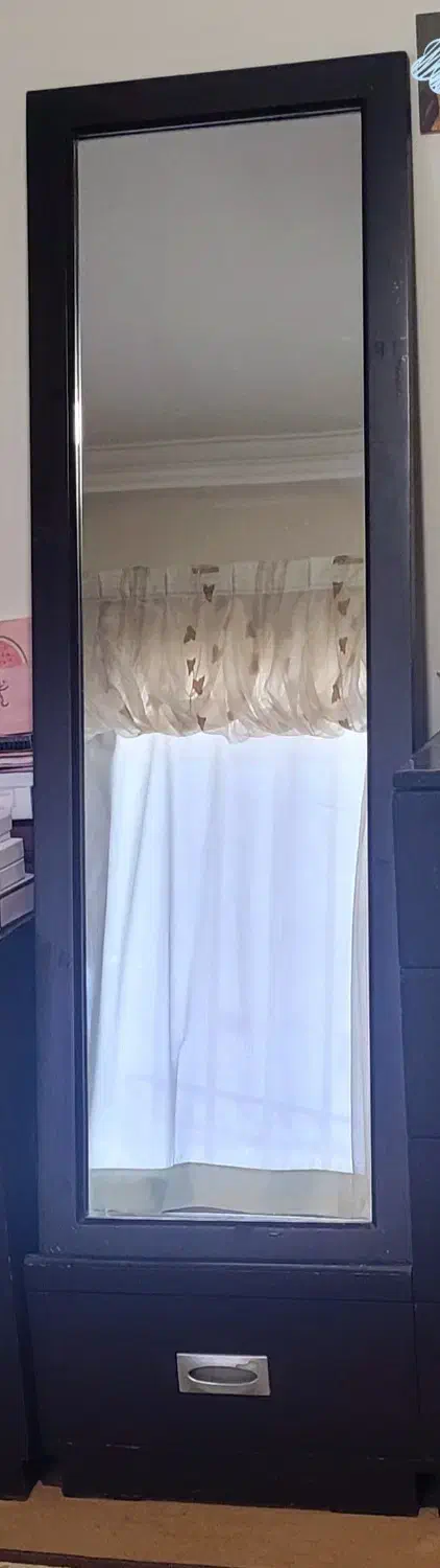 آینه قدی و کشوی زیرش|جاکفشی، کمد، دراور|تنکابن, |دیوار