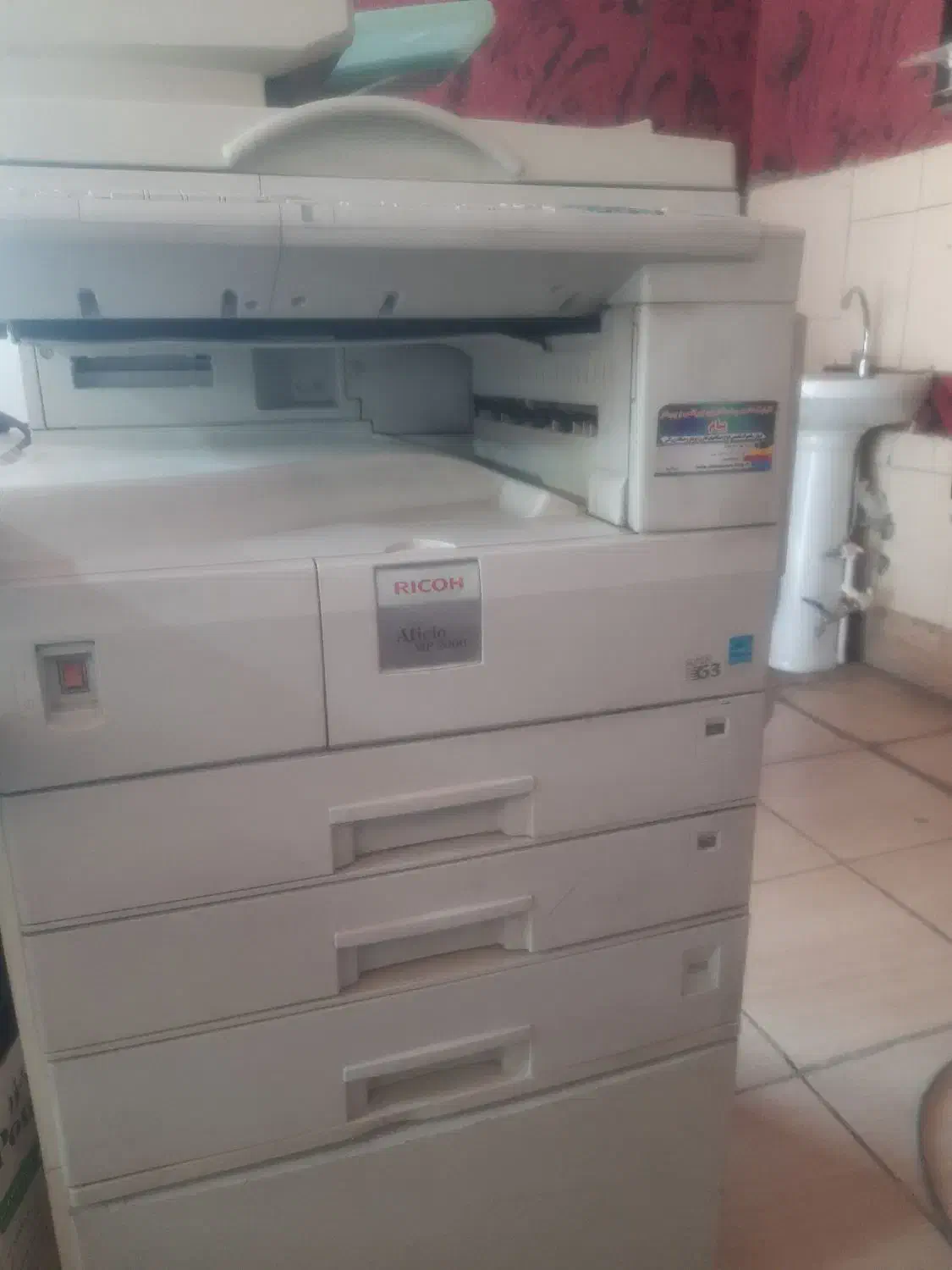 دستگاه کپی چندکاره ریکو mp2000|پرینتر، اسکنر، کپی، فکس|فولادشهر, B4|دیوار