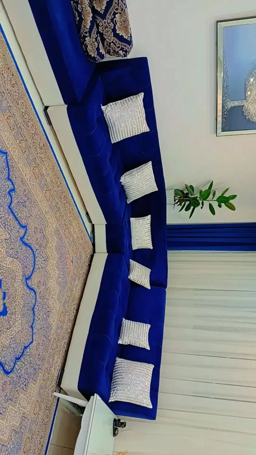 یک دست مبل ال در حد نو|مبلمان خانگی و میز عسلی|شهرکرد, |دیوار