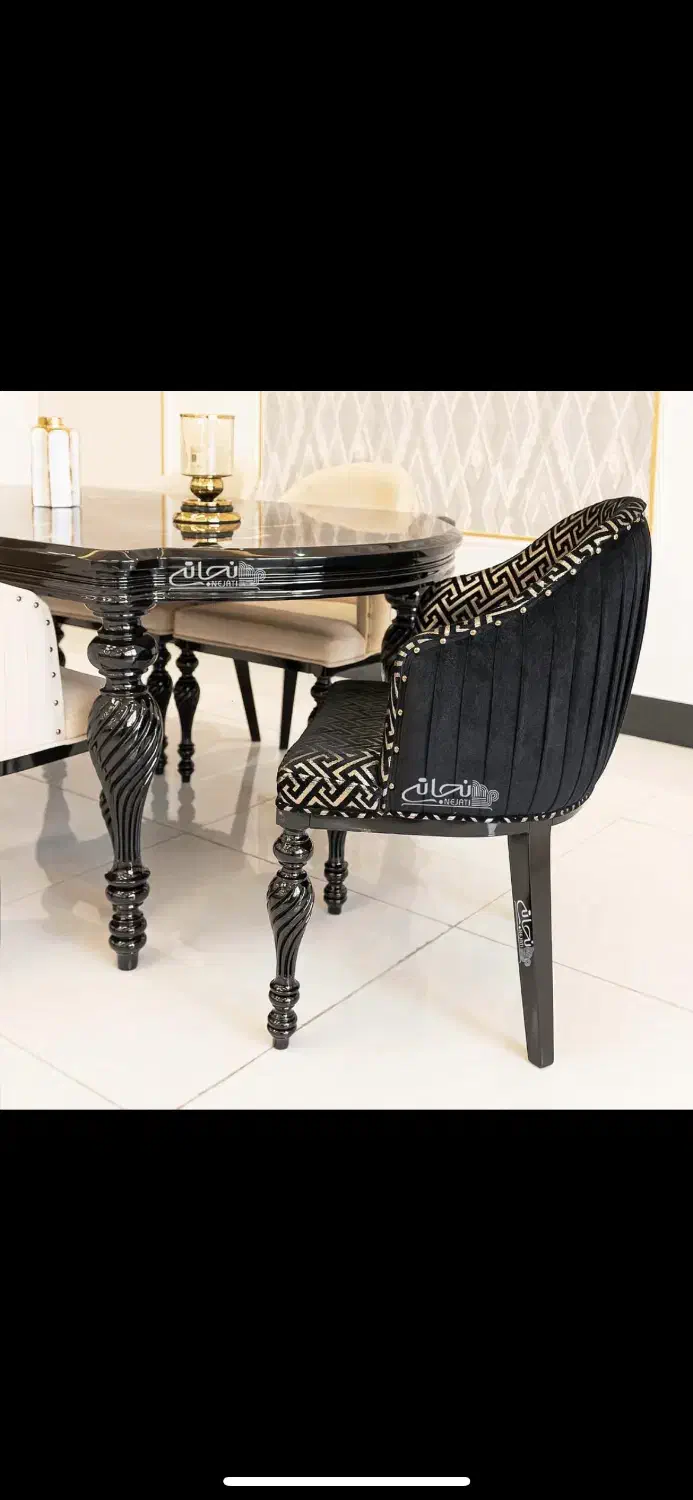 میز ناهار خوری ۸ نفره مدل کریستال و آینه کنسول|میز و صندلی غذاخوری|آمل, |دیوار
