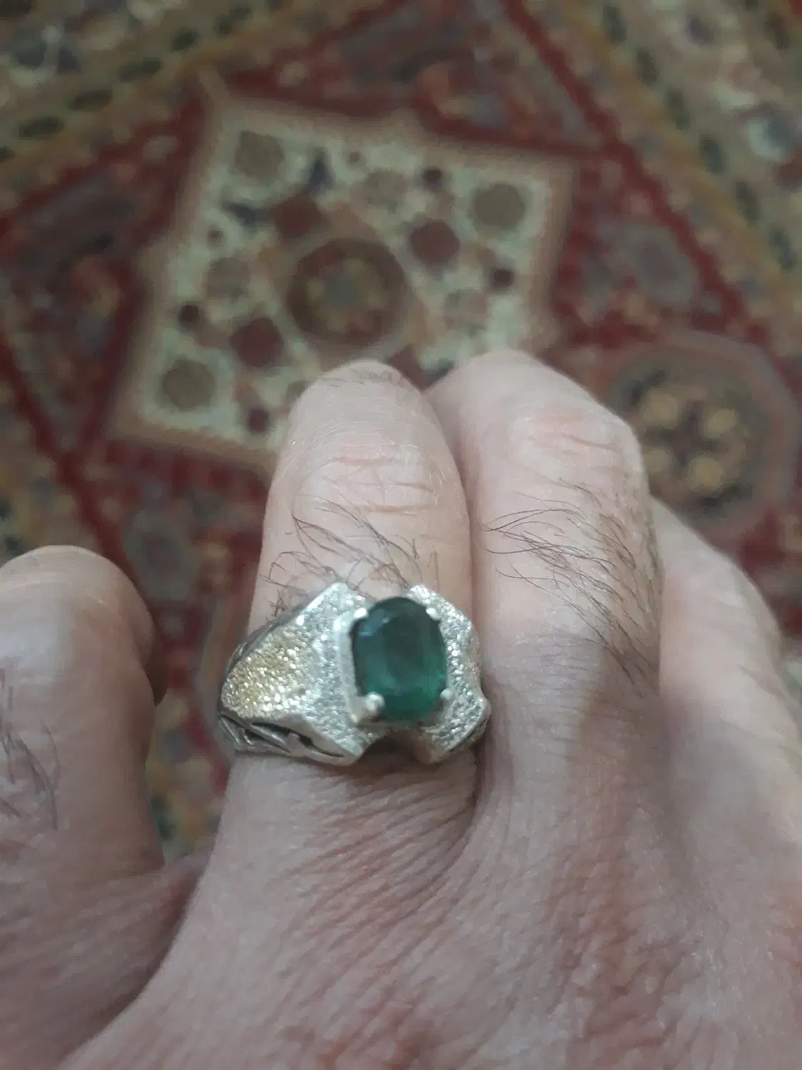 انگشتر زمرد|جواهرات|قم, شاه ابراهیم|دیوار