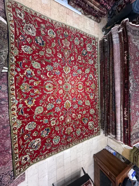 فرش دستبافت نفشه افشان تبریز ۹ متری|فرش|تهران, پونک|دیوار