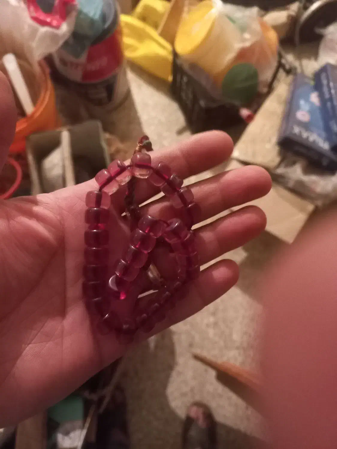 تسبیح سندلوس شامقصودکهربا|کلکسیون اشیاء عتیقه|سامان, |دیوار