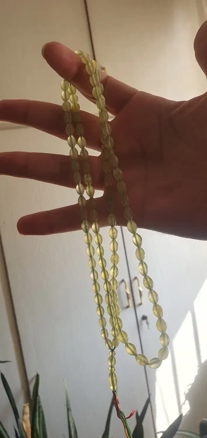 تسبیح شاهمقصود طبیعی افغان سبز مایل به زرد|بدلیجات|تهران, جوادیه|دیوار