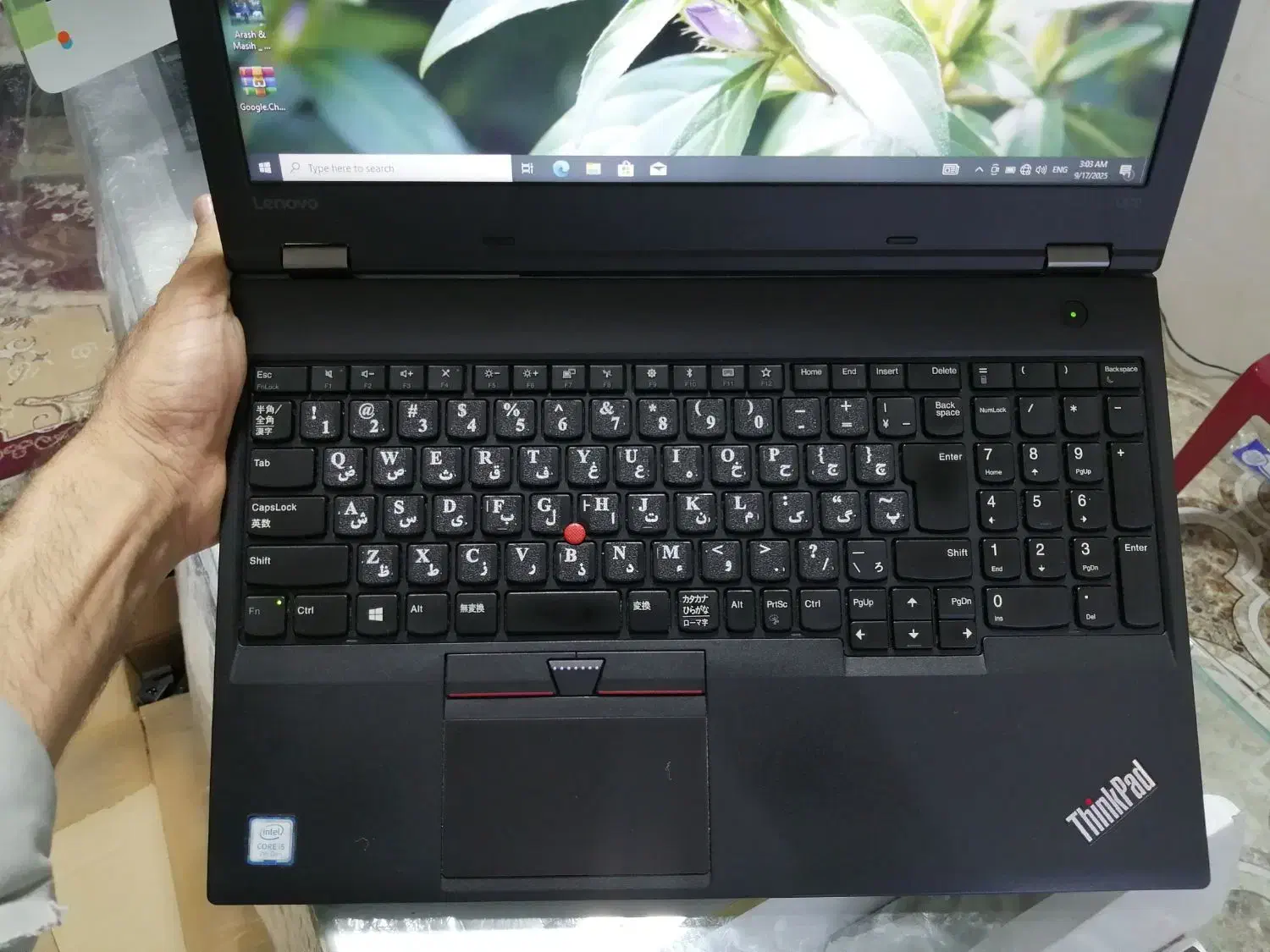 لپتاپ صنعتی Lenovo core i5 نسل7 رم8 هارد500|رایانه همراه|سراوان, |دیوار