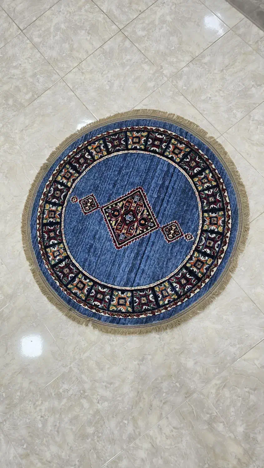 فرش گرد یک در یک درانواع رنگها و طرحها|فرش|آران و بیدگل, |دیوار