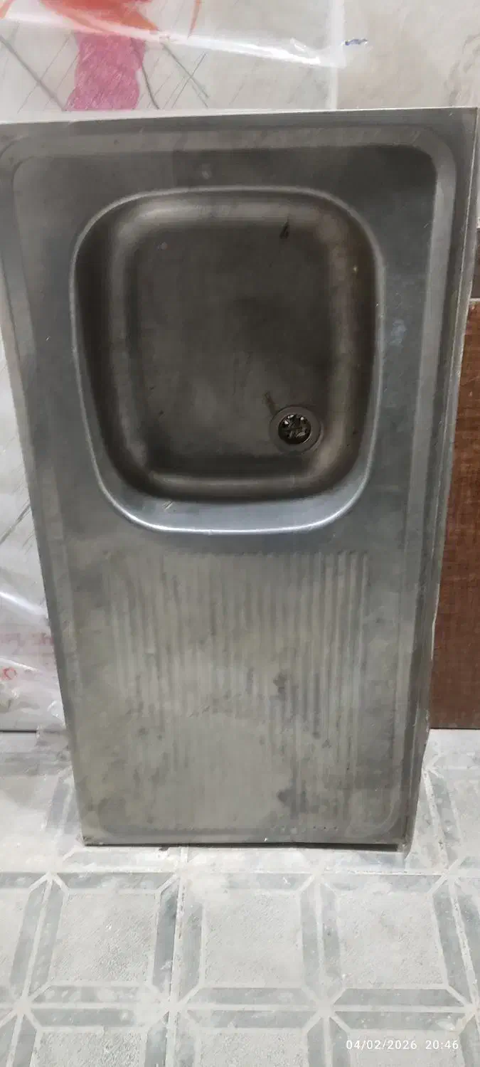 سینک ظرفشویی|آب‌چکان و نظم‌دهنده ظروف|پیشوا, |دیوار