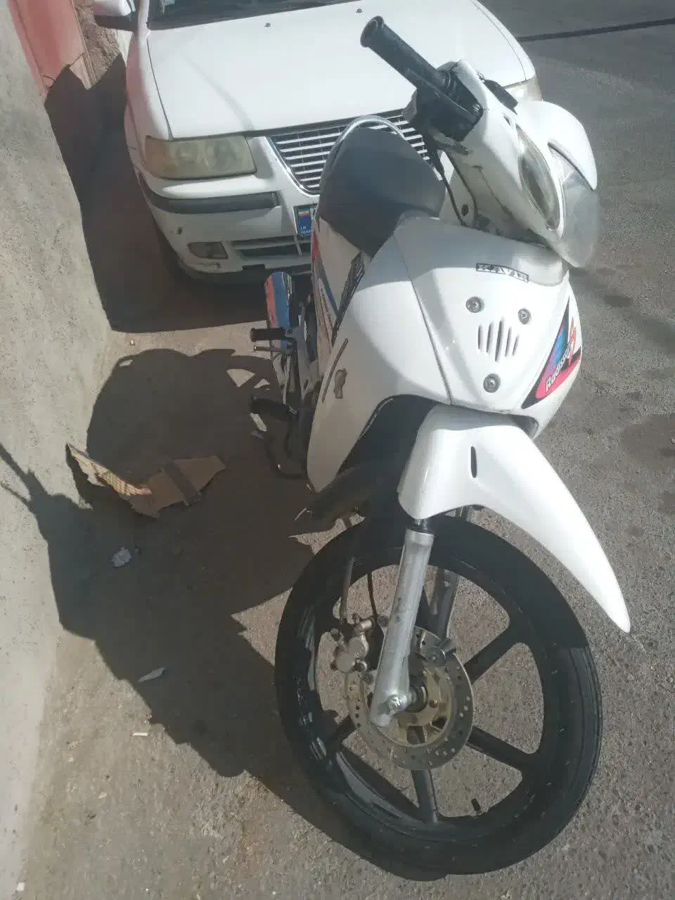 موتور بی کلاچ سفید مدل 90 مدل احسان|موتورسیکلت|یزد, |دیوار