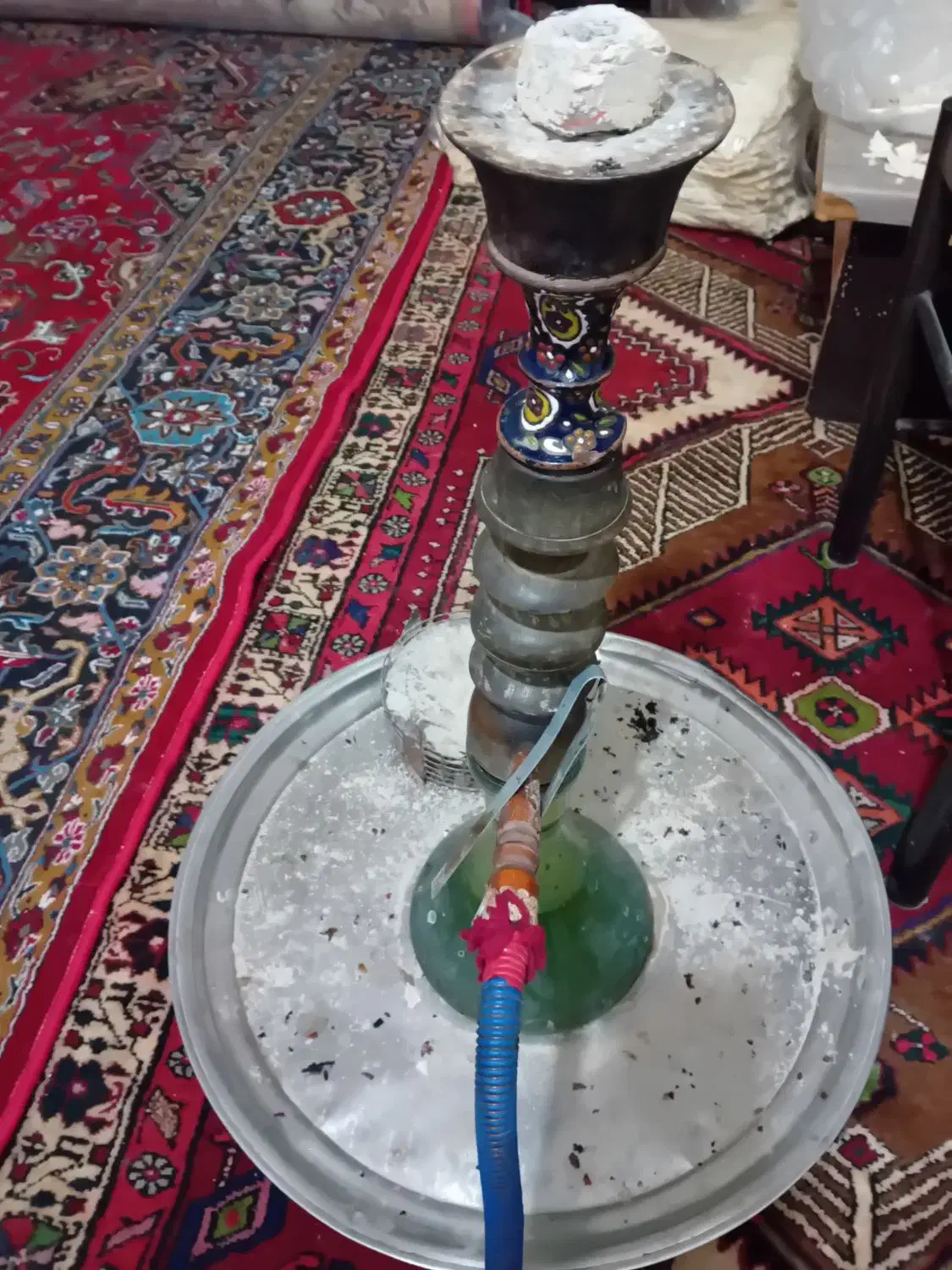 قلیون چوبی قدیمی|کلکسیون اشیاء عتیقه|سراب, |دیوار