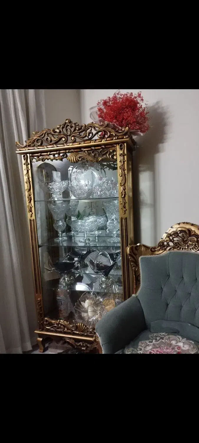 ویترین جنس چوب مناسب جهیزیه|بوفه، ویترین، کنسول|تهران, ابوذر|دیوار