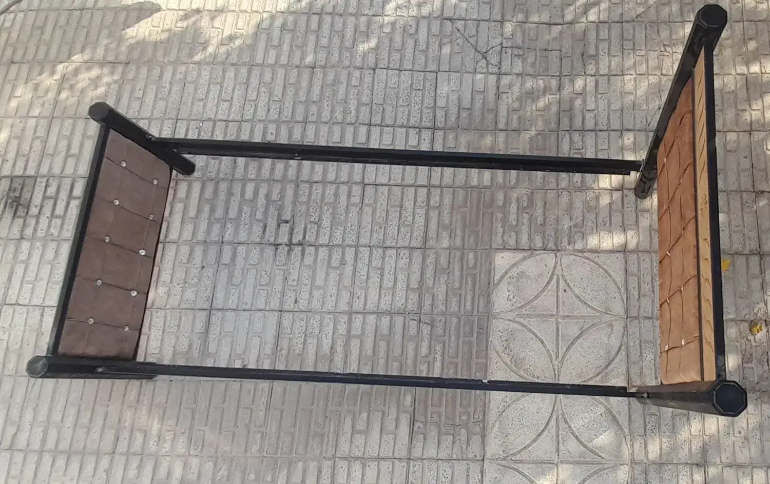 تخت خواب فلزی یک نفره با دو کشو|تخت و سرویس خواب|ماهدشت, |دیوار