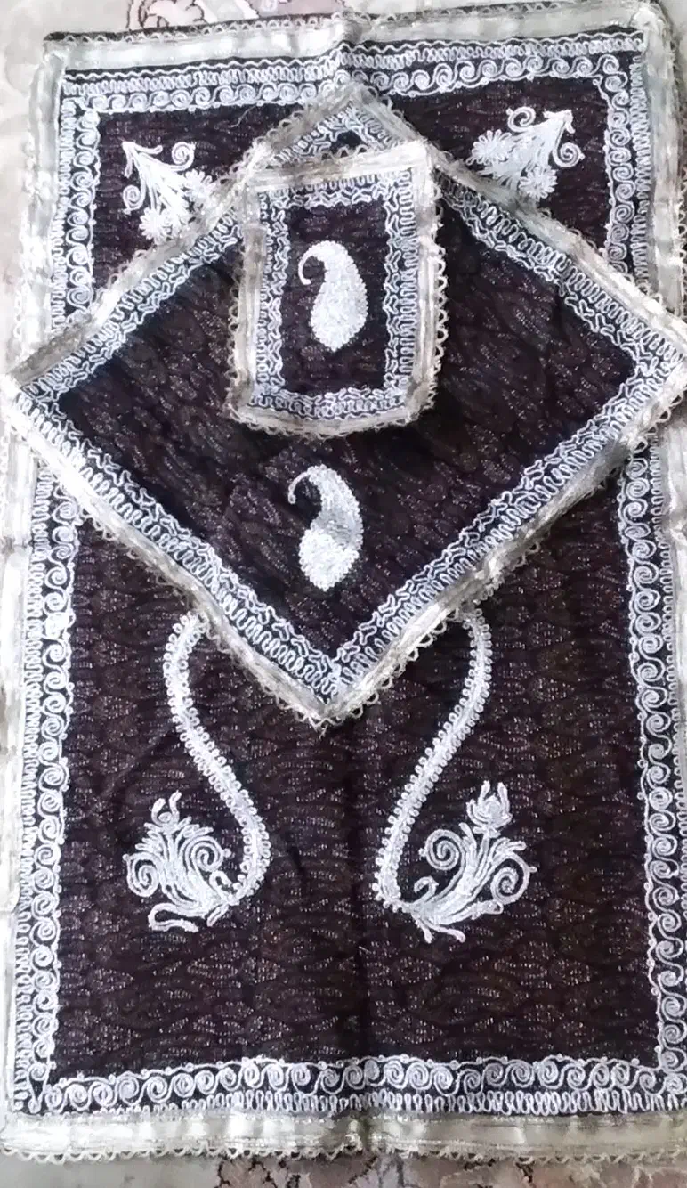 رومیزی ترمه قدیمی|پرده، رانر، رومیزی|شیراز, شاهجیان|دیوار