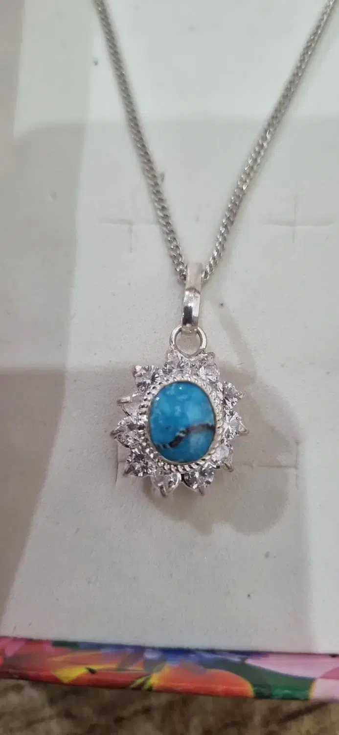 گردنبند فیروزه نیشابور|جواهرات|رامسر, |دیوار