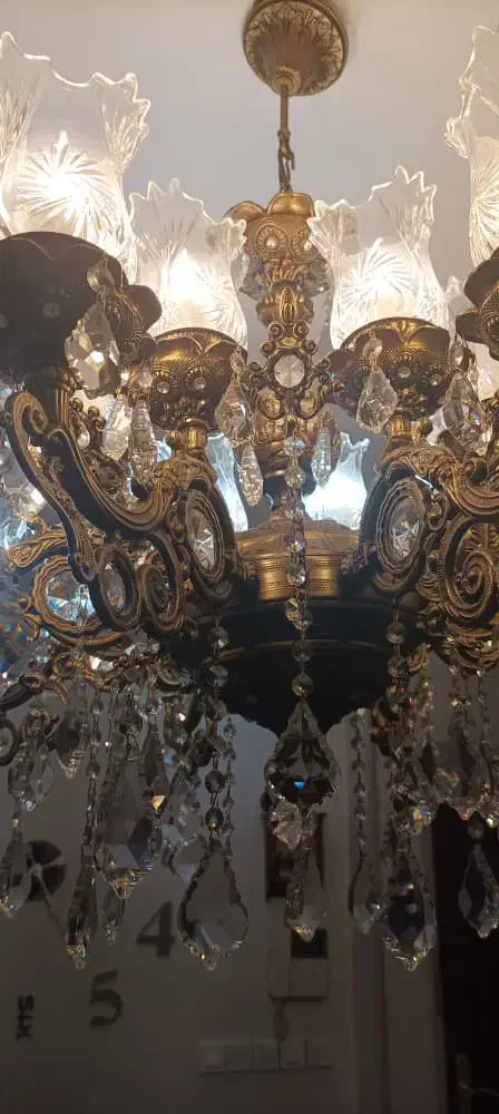 لوستر برنج|لوستر و چراغ آویز|تالش, هشتپر|دیوار