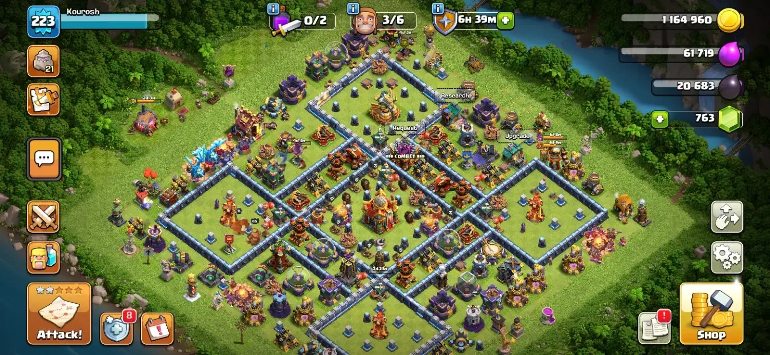 اکانت کلش لول 223|کنسول، بازی ویدئویی و آنلاین|اسفراین, |دیوار