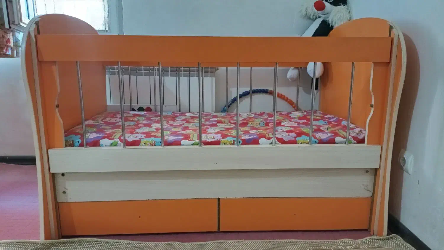 تخت کودک رنگ اسپرت،مناسب دختریاپسرتا۸سال،بدون تشک|تخت و سرویس خواب|پاکدشت, شهرک امام رضا|دیوار