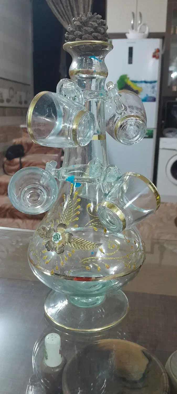 جام و تنگ شیشه ای|صنایع دستی و سایر لوازم تزئینی|قم, شهرک مهدیه (مدرس)|دیوار