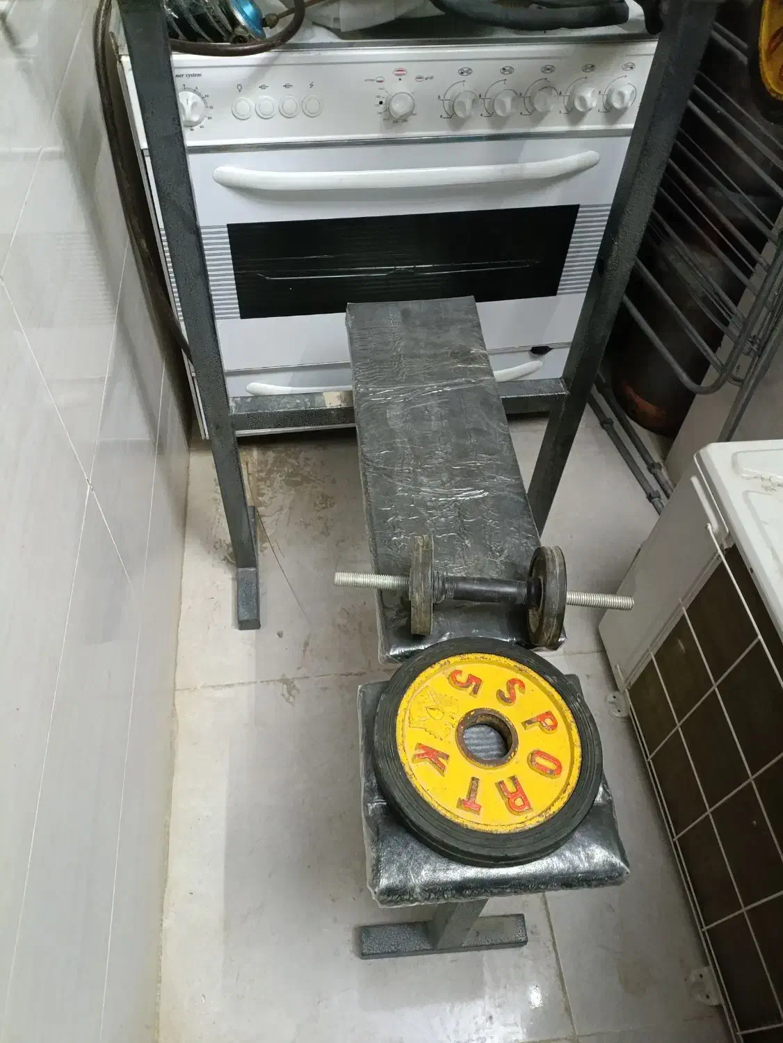 میز پرس بدنسازی و هالترو دمبل ورزشی|تجهیزات ورزشی|زاهدان, |دیوار