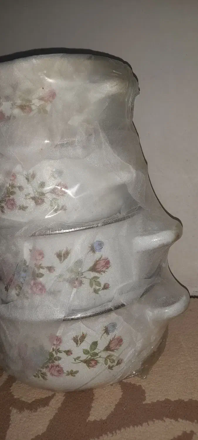 سرویس قابلمه لعابی نو|ظروف پخت‌وپز|رودسر, |دیوار