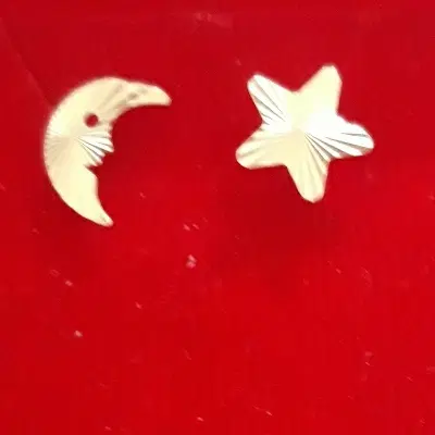 گوشواره ماه و ستاره و حلقه ای طلا ۲۷۰سوت|جواهرات|کرج, برغان|دیوار